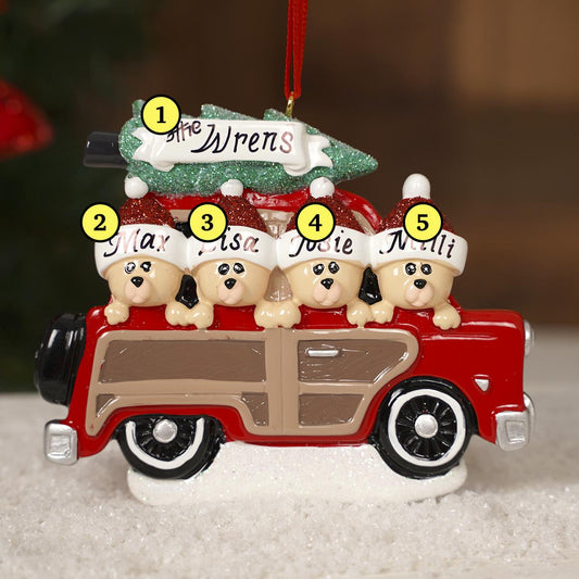 Woody Wagon Family Of 4