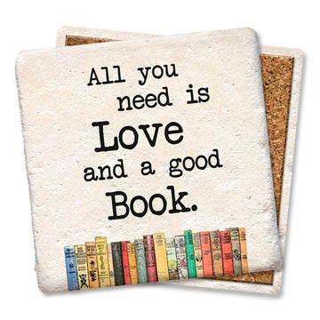 Love And A Good Book Coaster