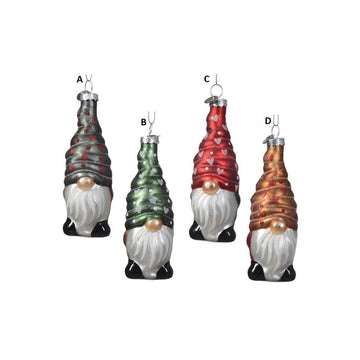 Glass Gnome Ornament