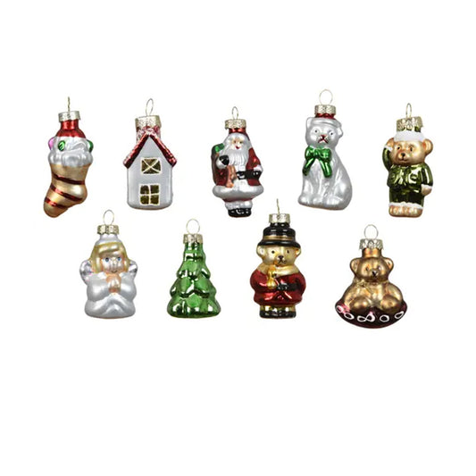 Mini Glass Boxed Christmas Ornaments