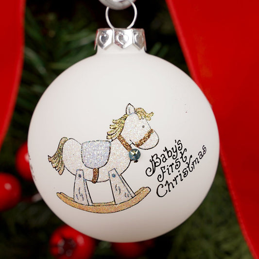 First Christmas Rocking Horse Ornament - Christmas Place