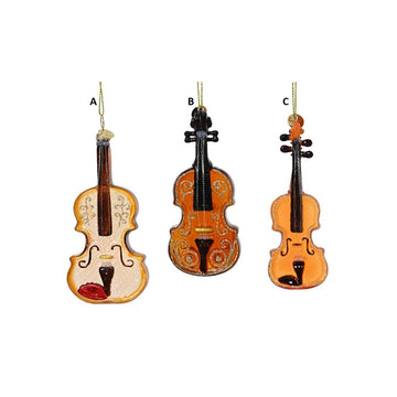 Glass Stringed Instrument Ornament