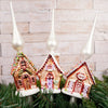Glass Gingerbread House Tree Topper - Christmas Place