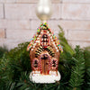 Glass Gingerbread House Tree Topper - Christmas Place