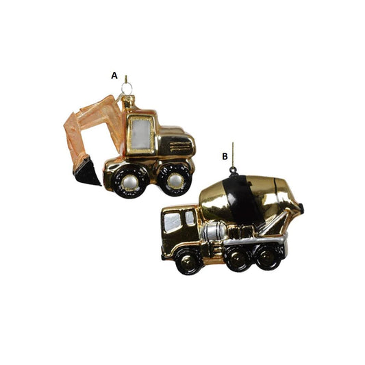 Glass Excavating Ornament