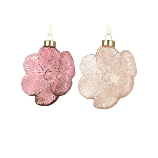 Pink Flower Shaped Ornament - Christmas Place