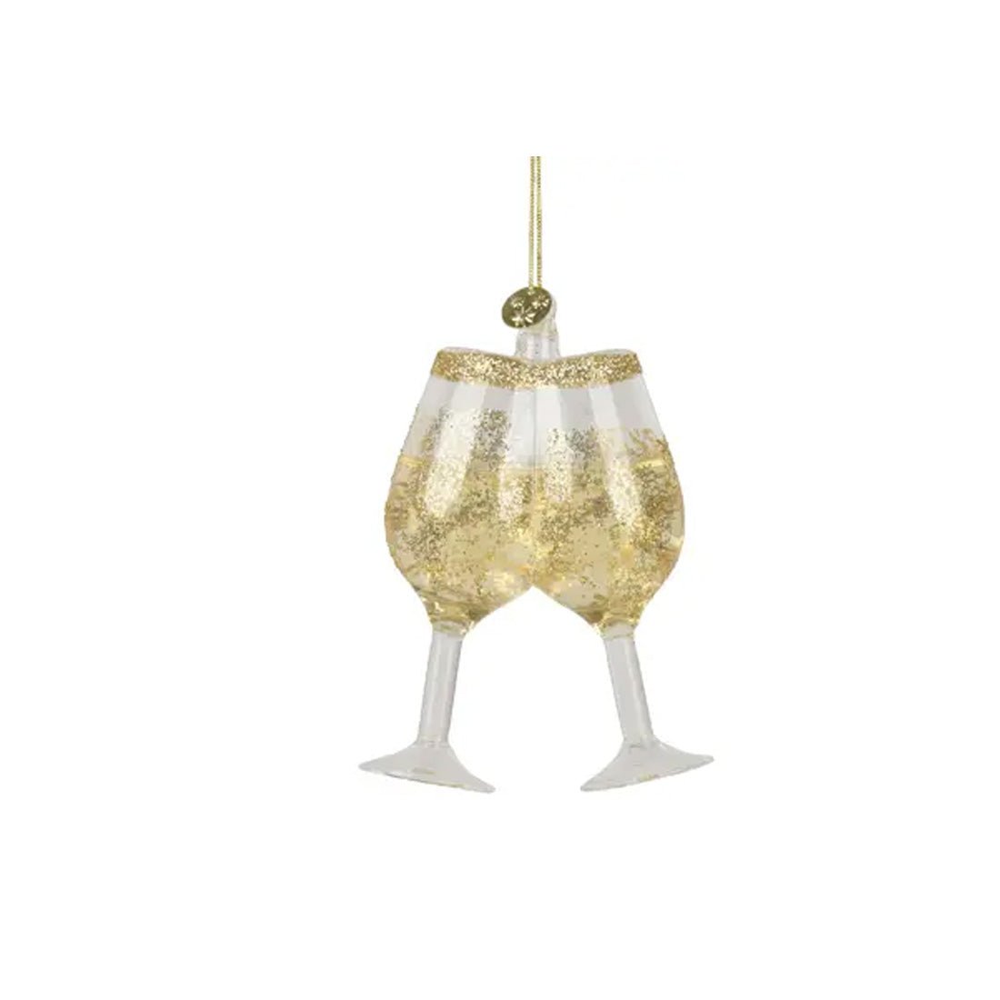 Cheers Wine Glass Ornament - Christmas Place