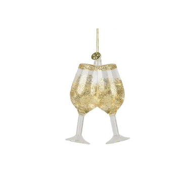 Cheers Wine Glass Ornament - Christmas Place