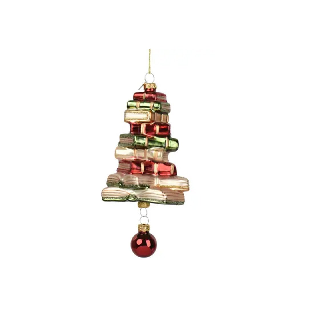 Stack Of Books Ornament - Christmas Place