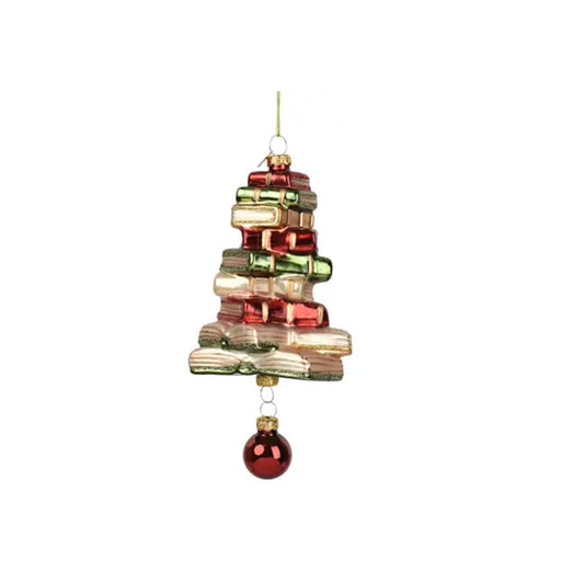 Stack Of Books Ornament - Christmas Place