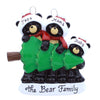 Family of 3 Black Bear Tree Shopping