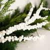 50 Inch White Ilex Berry Spray - Christmas Place