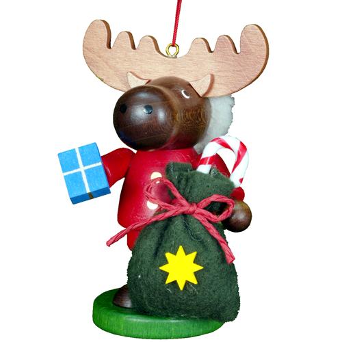 Santa Elk Ornament
