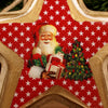 Wood Mango Santa Star Ornament - Christmas Place