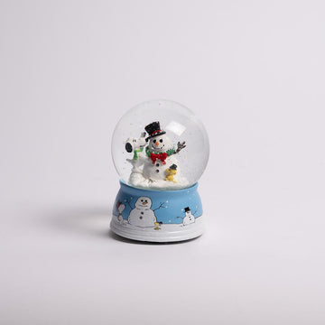 5.5in Snoopy with Snowman Water Globe