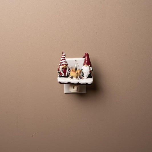 Gnomes By Campfire Nightlight
