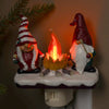Gnomes By Campfire Nightlight - Christmas Place