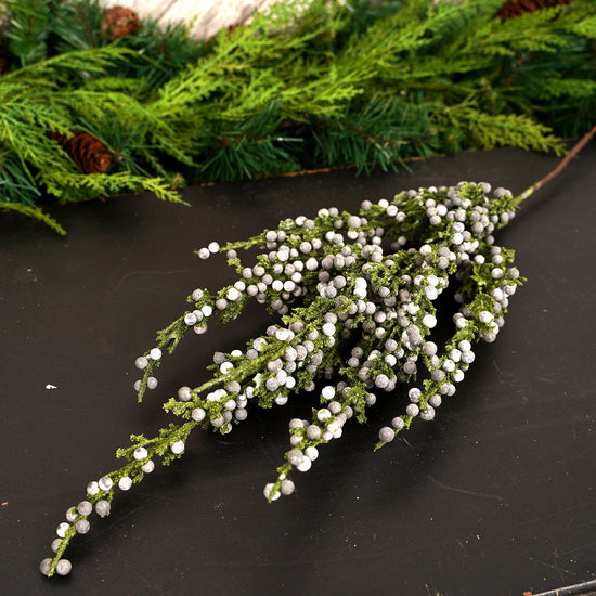 22IN Juniper Berry Spray - Christmas Place