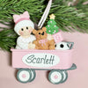 Baby Girl Wagon Ornament