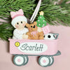 Baby Girl Wagon Ornament
