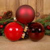 Glass Red Ball Ornament X16 Tube - Christmas Place