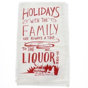 Family Trip Dish Towel