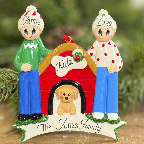 Family of 2 With Dog - Christmas Place