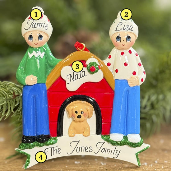 Family of 2 With Dog - Christmas Place