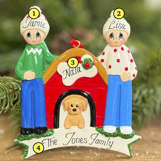Family of 2 With Dog