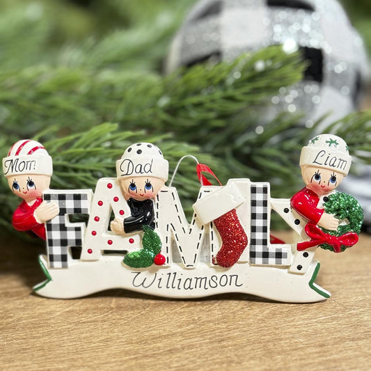 Family Ornament of 3