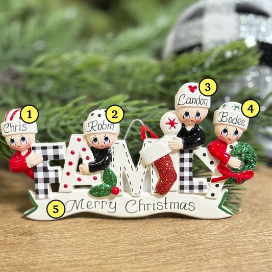 Family Ornament of 4