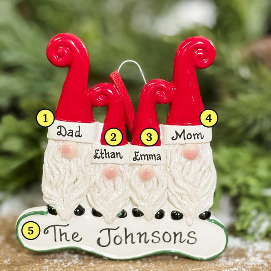 Bearded Gnomes Family of 4