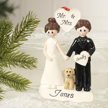 Wedding Couple With Dog