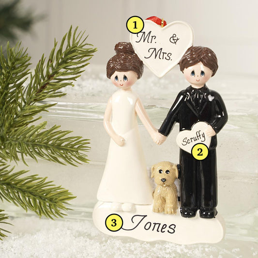 Wedding Couple With Dog