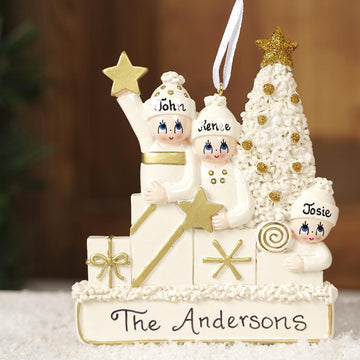 White Christmas Family Of 3