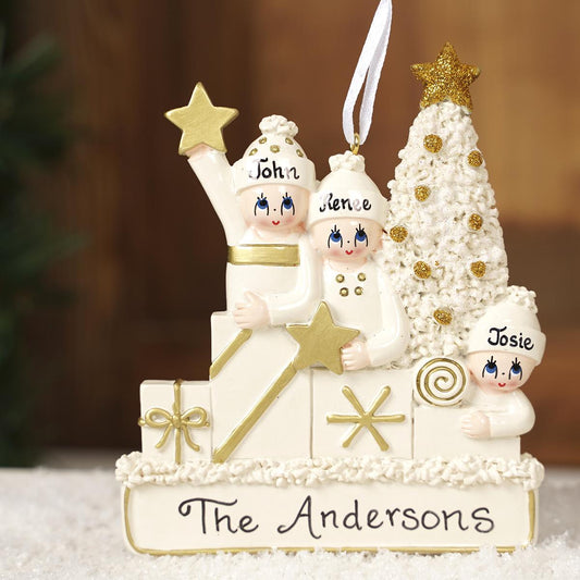 White Christmas Family Of 3