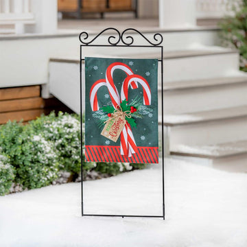 Candy Cane Garden Flag