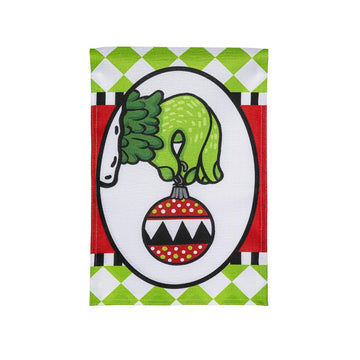 Christmas Monster Grinch Bulb Garden Flag