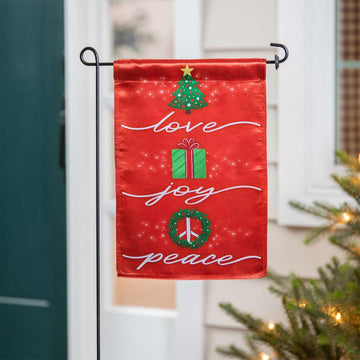 Love Joy Peace Garden Flag