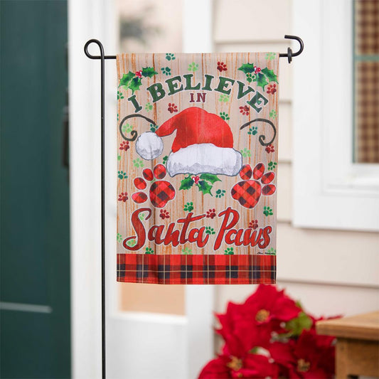 Santa Paws Garden Flag
