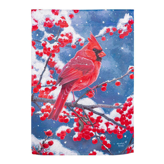 Red Cardinal Garden Flag