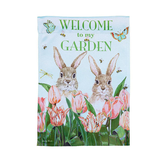 Welcome To My Garden Garden Flag