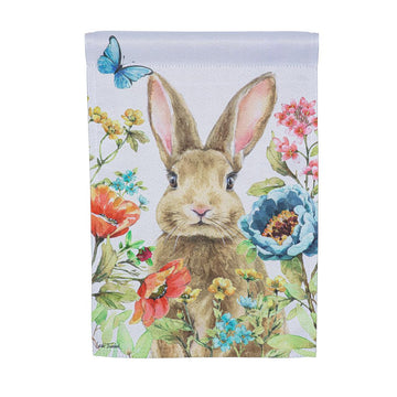 Garden Bunnies Garden Flag