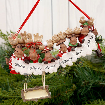 Moose Family of 6 - Christmas Place