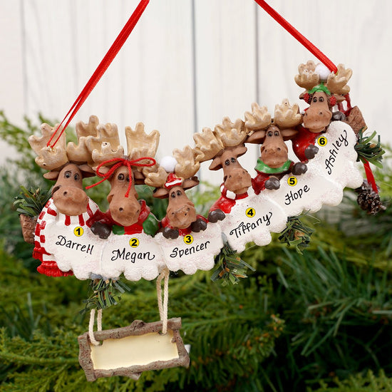 Moose Family of 6 - Christmas Place