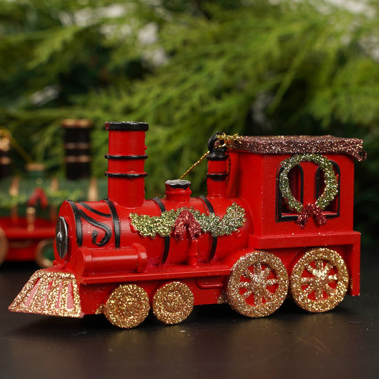 Red Christmas Train - Christmas Place