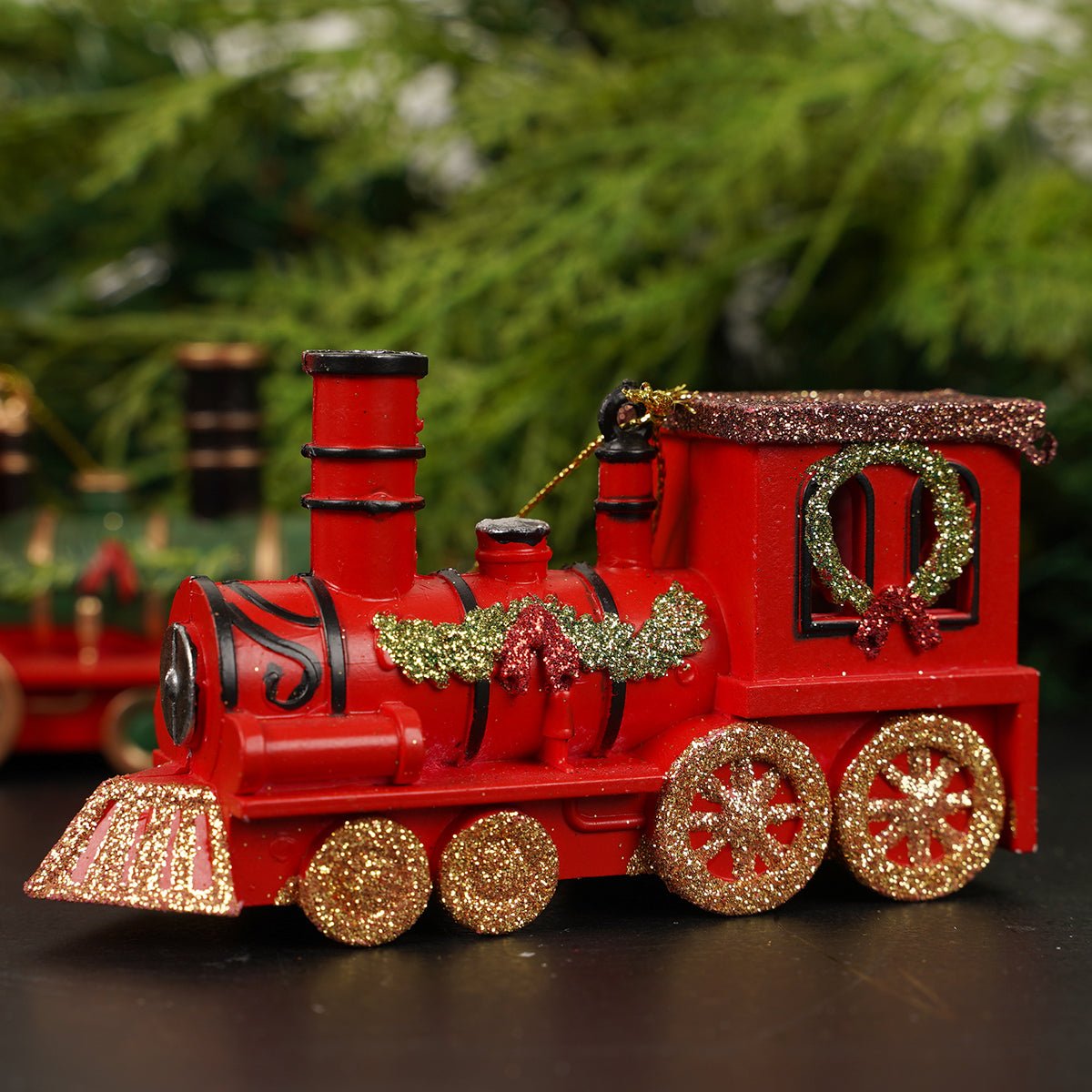 Red Christmas Train - Christmas Place