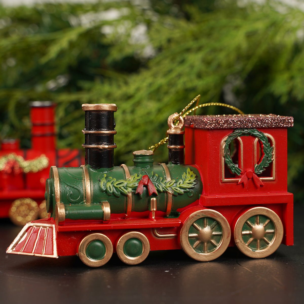 Red Christmas Train - Christmas Place