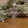 Silver Wire Angel Ornament - Christmas Place