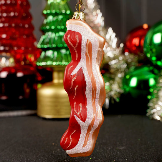 Glass Bacon Ornament - Christmas Place